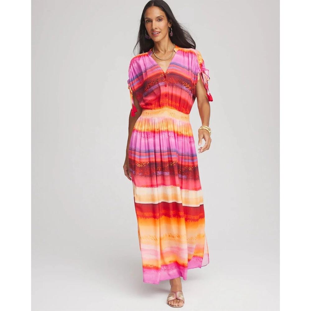 Chico's Rio Sunset Maxi Dress, Size 1 (US M)